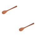 thumbnail image 4 of Cateissary Coconut Wood Spoon Flat Handle Stirring Tableware Use Supplies Household Cooking Tool Kitchen Coffee Accessories 18x2.5 cm 2Conjunto, 4 of 6