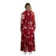 thumbnail image 3 of Destination Maternity Women's Chiffon Maxi Dress with Long Sleeves, Sizes S-XXL, 3 of 3