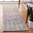 thumbnail image 2 of SAFAVIEH Aspen Catriona Geometric Wool Runner Rug, Blue/Pink, 2'3" x 5', 2 of 7