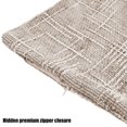 thumbnail image 6 of Deago Pack of 2 Decorative Throw Pillow Covers Soft Chenille Throw Pillows Solid Neutral Farmhouse Textured Cushion Covers for Couch Sofa Bedroom Living Room 18x18 Inch, Khaki, 6 of 8
