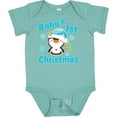 thumbnail image 3 of Inktastic Baby's 1st Christmas with Cute Penguin and Snowflakes Boys or Girls Baby Bodysuit, 3 of 5