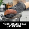 thumbnail image 2 of HEETLY BPA-Free Soft Silicone Oven Mitts - Ultra Heat Resistant Oven Mitts with Thick Cotton Liner - Extra Long Slip Resistant Pot Holders, Flexible Oven Gloves, 2 of 8