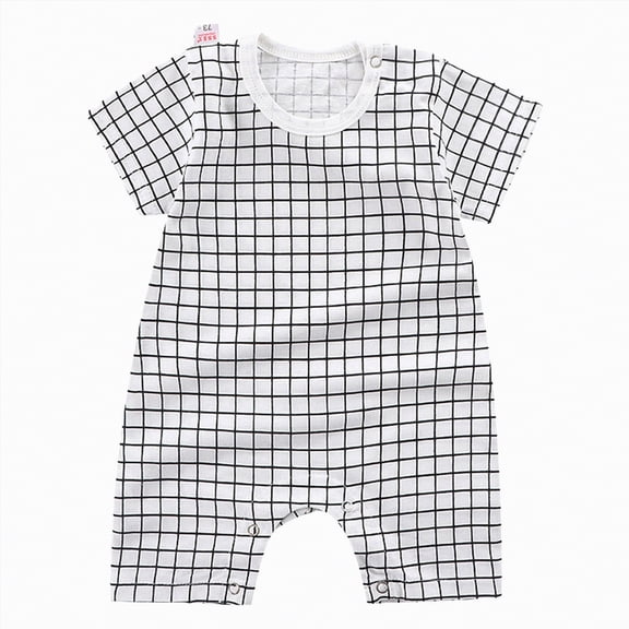 Ccpelsie Baby Boy Girl Solid Romper Ribbed Short Sleeve Bodysuit Jumpsuit Infant Knitted Outfits Clothes(White,12-18 Months)