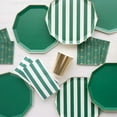 thumbnail image 2 of Emerald Green Signature Cabana Stripe Plates - 8ct, 2 of 11