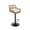 Beige, variant on 360°Swivel Bar Stools, Adjustable Height Bar Stools with Open Rattan Back and Black Footrest, Barstools, Vintage Sturdy Frame Chairs for Kitchen Island, Home Bar(Green,Set of 2)