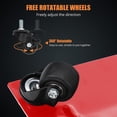 thumbnail image 5 of Kicctian 6000Lbs Capacity Car Wheel Dollies Set of 4, Industrial Vehicle Dollies with Brakes, Upgraded Material Handling for Cars, Trucks, Trailers, Motorcycles, Boats, Red, 5 of 7