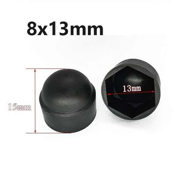 MYG 30 Pcs Couvercle d'Écrou Hexagonal en Nylon Couvercle d'Écrou en Plastique pour Protection de Vis Hexagonale