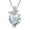 04-April - Simulated Diamond, variant on Sterling Silver June Birthstone Heart Necklace Butterfly Pendant Jewelry Gift for Women