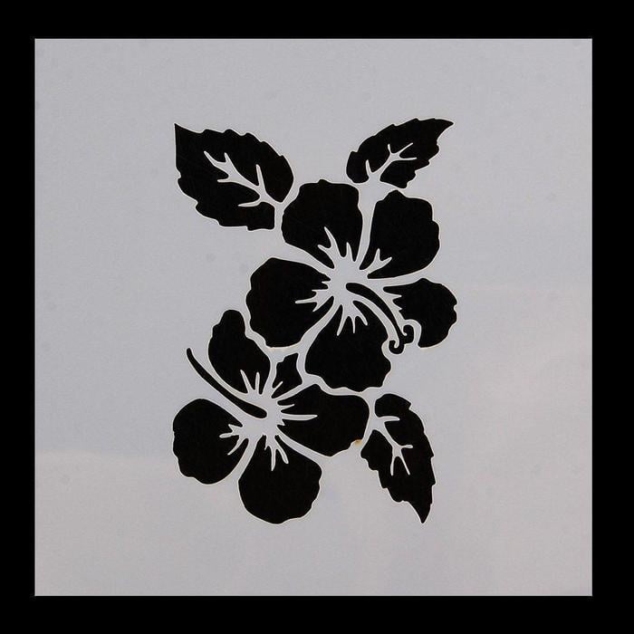 flower template printable stencil