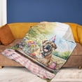 thumbnail image 4 of Happy Mother's Day Bullmastiff with Sweets and Flowers at a Picnic Cozy Fleece Blanket Dog Lover Warm Soft Throw Blanket - 13005, 4 of 5