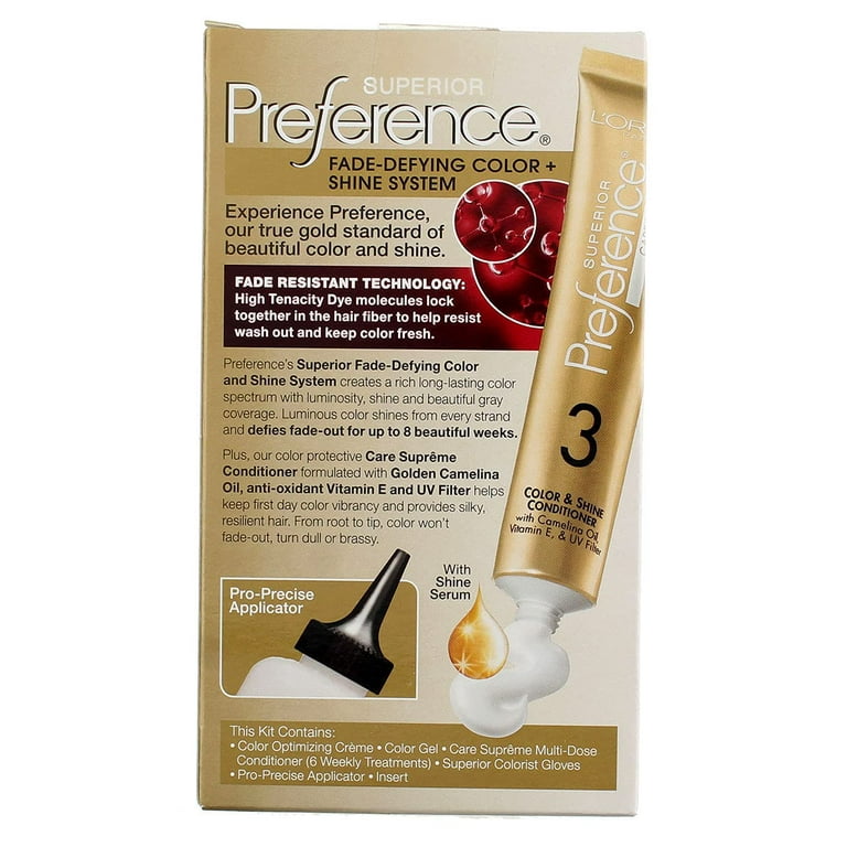 Superior Preference Permanent Color, With Shine Serum, Warmer