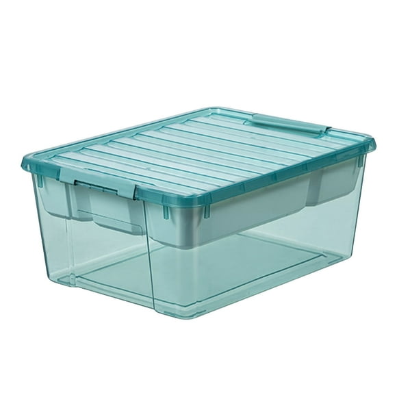 Zmeidao Toy Storage Organizer for Lego Plastic Stackable Kids Container Box with Lids, Playroom Organization Bin Portable Drawers Bricks Puzzle Board Craft Compartments Case