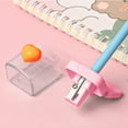 thumbnail image 4 of Orangide Pencil Sharpener Four Color Heart Shape Manual Pencil Sharpener with Transparent Cover Rotary Hole Sharpener for Kids Sch/ool Supplies, 4 of 5