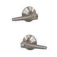 thumbnail image 2 of SCHLAGE F51A ELR 619 PLY Eller Lever with Plymouth Trim Keyed Entry Lock, Satin Nickel, 2 of 5