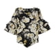 thumbnail image 1 of Alfani Blusa de manga con gradas florales para mujer, negro, pequeño, 1 of 1