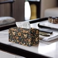 thumbnail image 2 of ZUXONGSY Sunflower Rooster Tissue Box Cover Leather Tissue Box Cover Rectangle with Snap Button PU Leather Household Tissue Holder Lightweight Tissue Box for Business Trip, 2 of 7