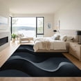 thumbnail image 3 of ODIKA 5'x7' Machine Washable Non-Slip Area Rug, Abstract Black High Traffic Rug, Gray, 1051650, 3 of 7