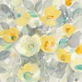 thumbnail image 4 of Gango Home Decor Contemporary Buttercups I & II Teal; Two 12x12in Art Prints in Gold Trim Brown Frames, 4 of 6