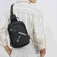 thumbnail image 4 of Sling Bag For Men Women Shoulder Backpack Chest Bags Crossbody Daypack With Earphone Hole For Hiking Camping Outdoor Trip, 4 of 6