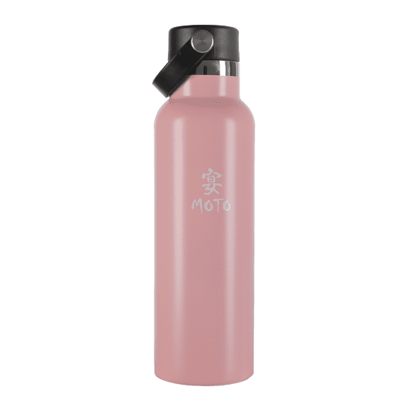 MIYAMOTO Water Bottle Stainless Steel 21oz Bottle - Powder Pink