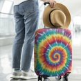 thumbnail image 2 of Colorful Rainbow Tie Dye Spiral Pattern Luggage Cover Fashion Suitcase Cover Baggage Covers Fit 25-28 Inch Luggage (Go Travel), 2 of 5