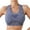 Blue, variant on XFLWAM Womens Sport Seamless Racerback Sports Bra Removable Pads Medium Support Running Yoga Workout Bras Stretchy Bralette
