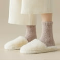 thumbnail image 4 of YooGuoGuo 7 Pair Fuzzy Socks for Women Men Cute Long Slipper Socks Aesthetic Winter Thick Socks Warm Cozy Socks Preppy Stuff, 4 of 7