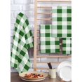 thumbnail image 2 of Green Plaid Kitchen Dish Towels for Drying Dishes Set of 4, Spring Summer Farmhouse Buffalo Checkered Waffle Weave Microfiber Hand Tea Bathroom Towels Quick Dry & Absorbent Towel 15.7x23.6, 2 of 7