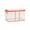 1PC,Orange, variant on 8PCS Clear PVC Storage Box with Zipper & Handles, Foldable Transparent Organizer Bin for Clothes, Bedding, Dorm & Moving, 14.96×9.45×12.6in