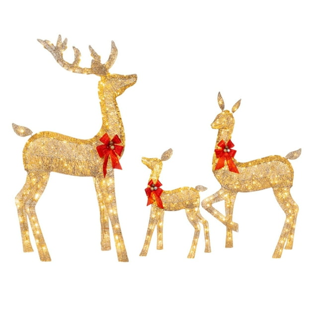 Luces LED De Decoración De Renos Iluminadas De Navidad Para Sala De Estar Colco Renos iluminados