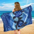 thumbnail image 6 of XYZCANDO Turtle and Floral Pattern Non-Slip Seats Protector for Workout Camping, Sweat Washable Breathable Car Seat Cover Towel, 6 of 11