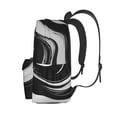 thumbnail image 3 of Disketp Abstract Black White Swirls Mochila Escolar de Gran Capacidad y Peso Ligero, Mochila de Viaje Ideal para Escuela, Trabajo y Uso Diario, Cómoda y con Estilo, 3 of 8