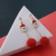 thumbnail image 4 of par de aretes colgantes navideños para mujer, lindos hechos a mano, 4 of 5