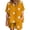 Yellow, variant on Shirts Sets for Women Casual Round Neck Printed Short Sleeve Tops And Shorts Two Pieces Set Suit White