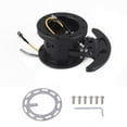 Black WorksBell Flip Up Tilt Quick Release System Steering Wheel Hub