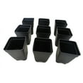 thumbnail image 2 of Landmark 2.5" x 2.5" x 3.5" Square Black Plastic Plant Pot with Drainage Holes, 100 Count, 2 of 4