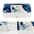 thumbnail image 4 of Polar Bear Elegant PU Leather Jewelry Organizer Box with Removable Compartment, Portable Earring Organizer and Bracelet Holder, 4 of 6