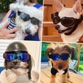 thumbnail image 4 of Gafas para perros, protección ocular, resistentes al viento, impermeables, con protección UV, ajustables, gafas de sol para perros - Negro, 4 of 5