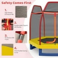 thumbnail image 3 of Canddidliike 7 Feet Kids Recreational Bounce Jumper Trampoline-Red, Bounce Trampoline for Outdoor, 3 of 10