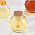 thumbnail image 2 of 2 Pcs Pots à Miel en Verre Bocaux de Rangement Pratiques Récipient Alimentaire Transparent, 2 of 9