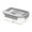 Gray, variant on 1200ml Three-Compartment Transparent Lunch Box with Lid and Phone Holder, Built-in Cutlery, Leak-proof Design, Microwave Safe, Ideal for Office, Picnic