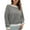 Black, variant on Hpapadks Pullover Sweaters for Women Rib Knit Sweaters Fall Striped Long Sleeve Crew Neck Pullover Blouse Tops Womens Sweater Black L