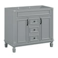 thumbnail image 5 of Euroco 36'' Bathroom Vanity without Top Sink, Cabinet only, Modern Bathroom Storage Cabinet with 2 Soft Closing Doors and 2 Drawers, 5 of 7