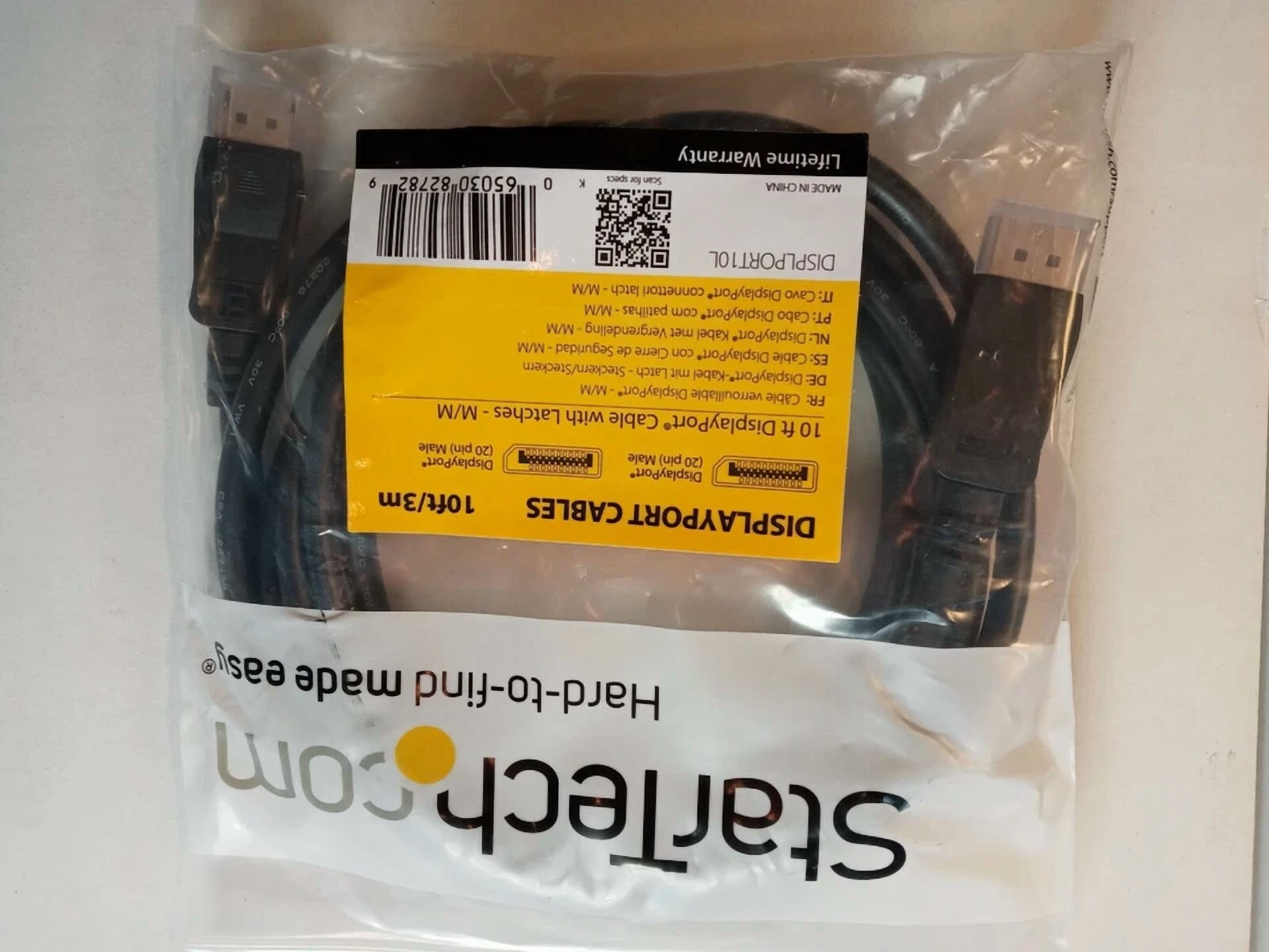 RHEA- Displayport 10/ Ft - 3M Cable With M/M Latches