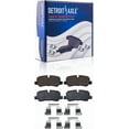 thumbnail image 3 of Detroit Axle - Rear Brake Kit for Land Rover LR3 LR4 Range Rover Sport Drilled and Slotted Disc Brake Rotors Ceramic Brakes Pads 2006 2007 2008 2009 2010 2011 2012 2013 : 13.28" inch Rotor, 3 of 3