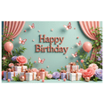thumbnail image 5 of Colorful Design Happy Birthday Banner Balloon Decoration Gift Box Floral Elements for Birthday Party Celebration Photo Shoot Event Decoration, 5 of 7