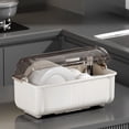 thumbnail image 1 of Kitchen Decor Qwtwty Kitchen Cutlery Storage Food Safe Plastic Storage Space Saving Cutlery Storage Box Sturdy Easy to Clean Multipurpose, 1 of 6