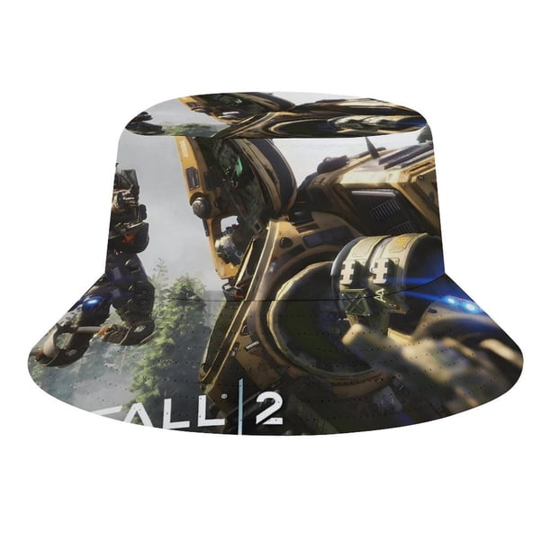 Titanfall Sombrero bucket para adultos, gorra de protección solar, sombrero de pescador plegable para viajes al aire libre, pesca y actividades de verano