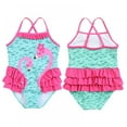 thumbnail image 3 of AJZIOJIRO Girl One Piece Swimsuit Ruffle Strap Cartoon Princess Swimwear Summer Beach Bathing Suit, 3 of 5