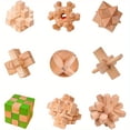 thumbnail image 2 of Unlocking Puzzle: Traditional Wooden Decoration, Perfect Birthday Gift, 2 of 5